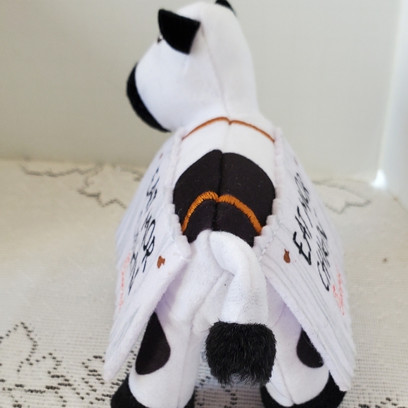 Chick-fil-A Plush Cow Doll Toy Eat Mor Chikin Sign 4" LIMITED EDITION - Picture 5 of 7